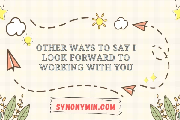 other ways to say i look forward to working with you