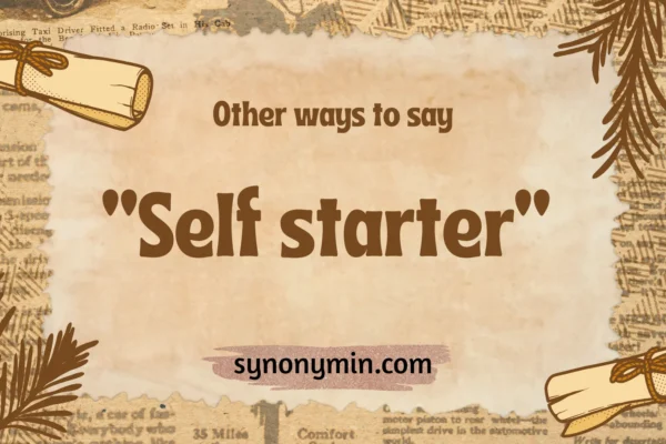 other ways to say self starter