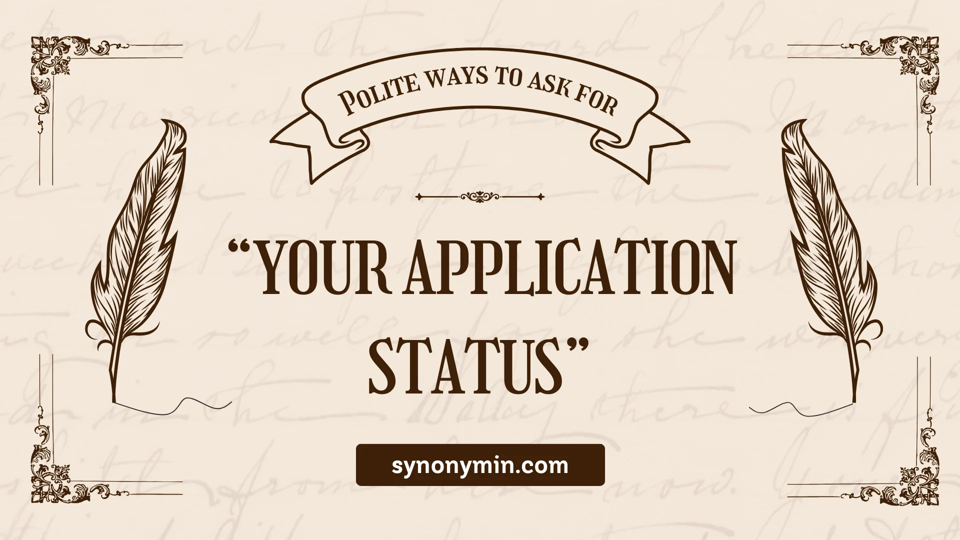 polite ways to ask about your application status