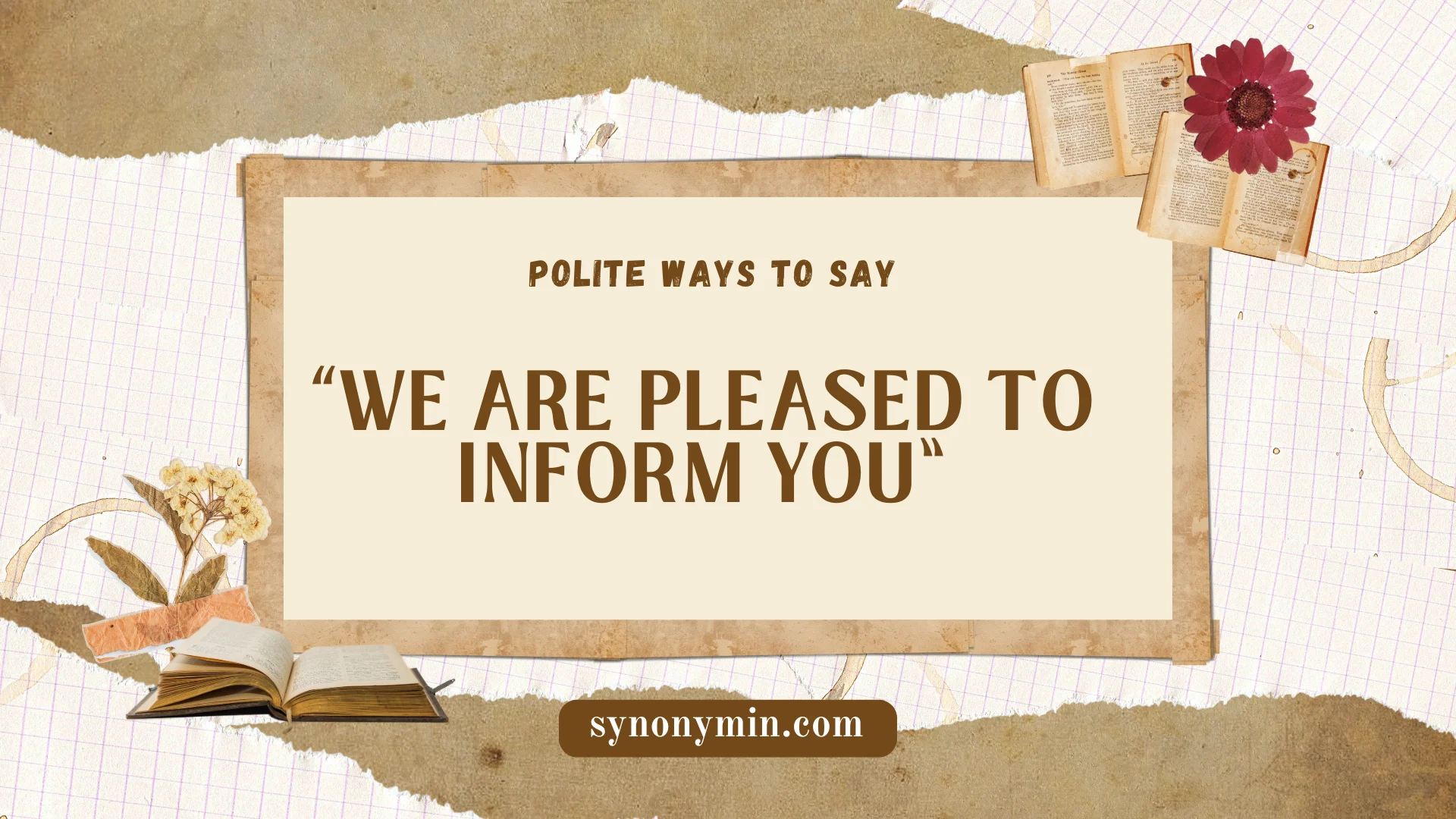polite ways to say we are pleased to inform you