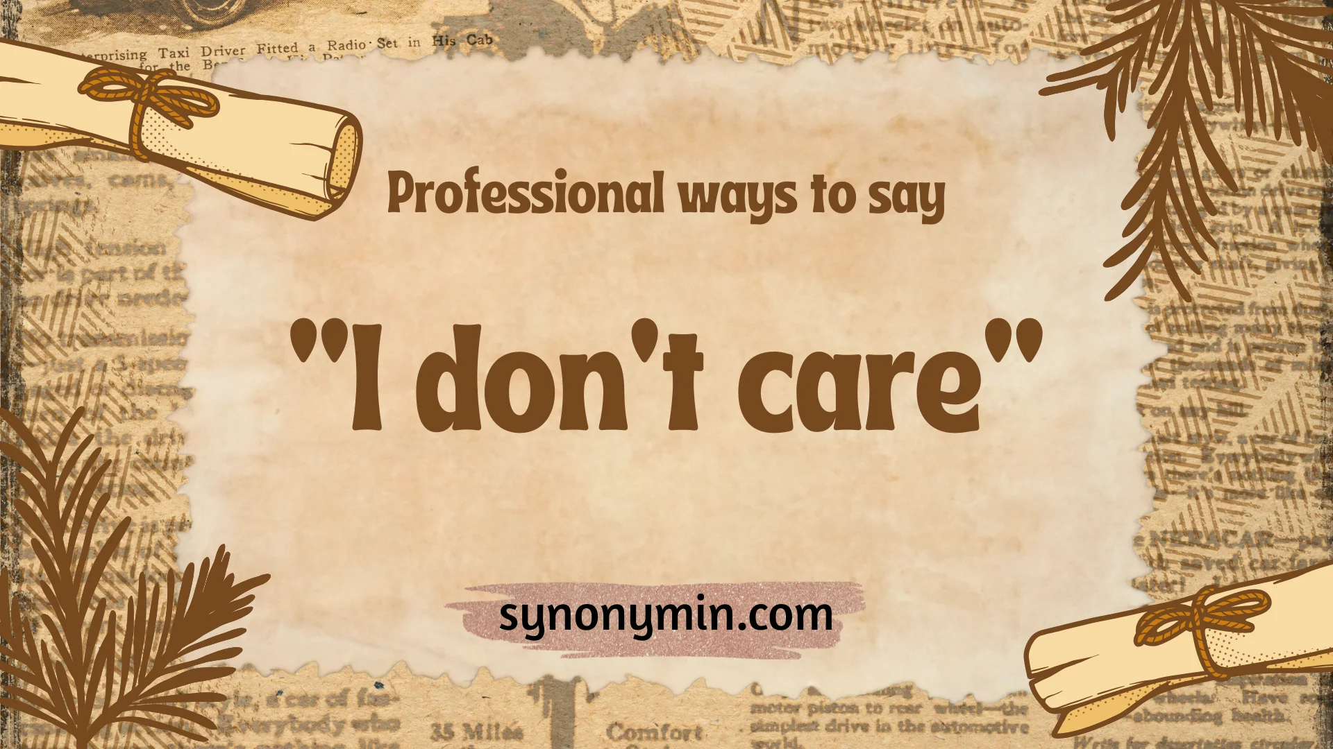 professional ways to say i don’t care