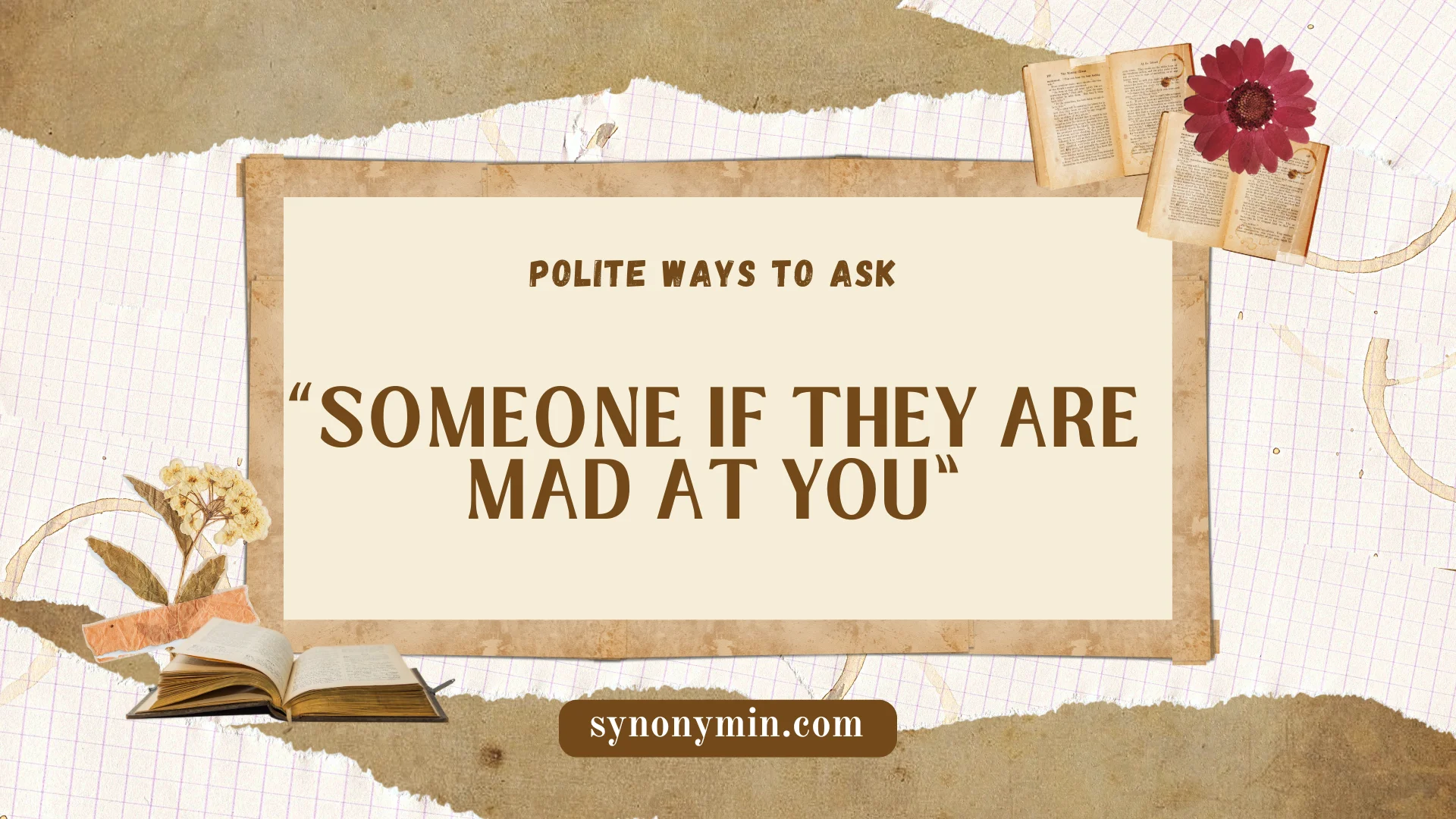 polite ways to ask someone if they are mad at you